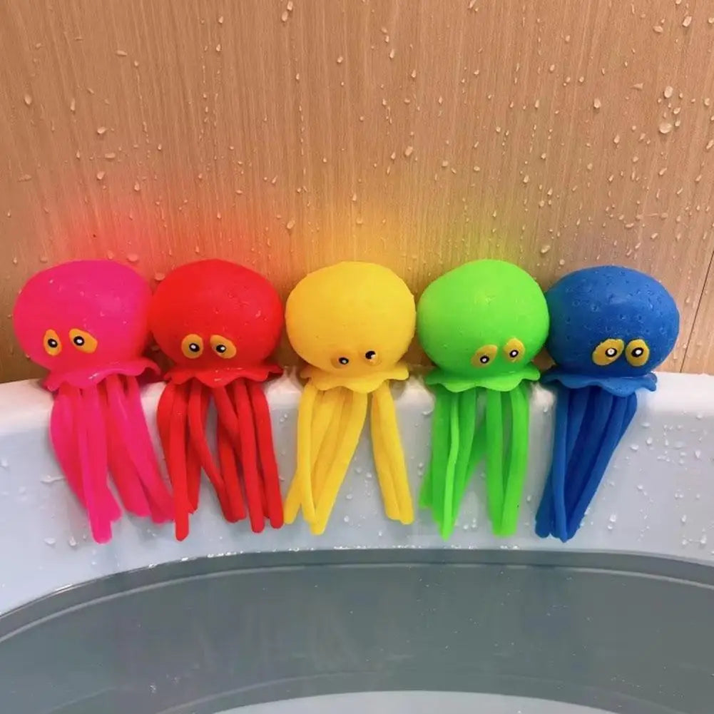 Baby Bath Toys Sponge Water Absorbing Octopus Squeezing
