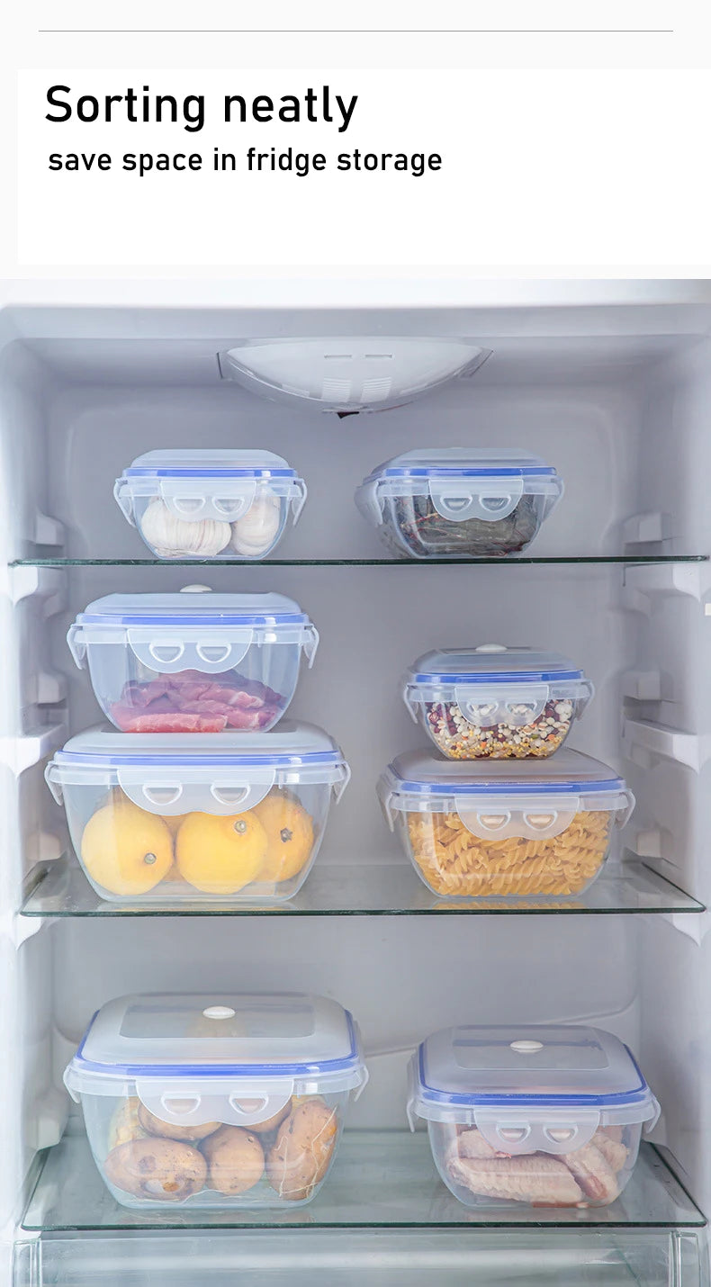 Vacuum Food Storage Box Transparent Storage Container Fridge