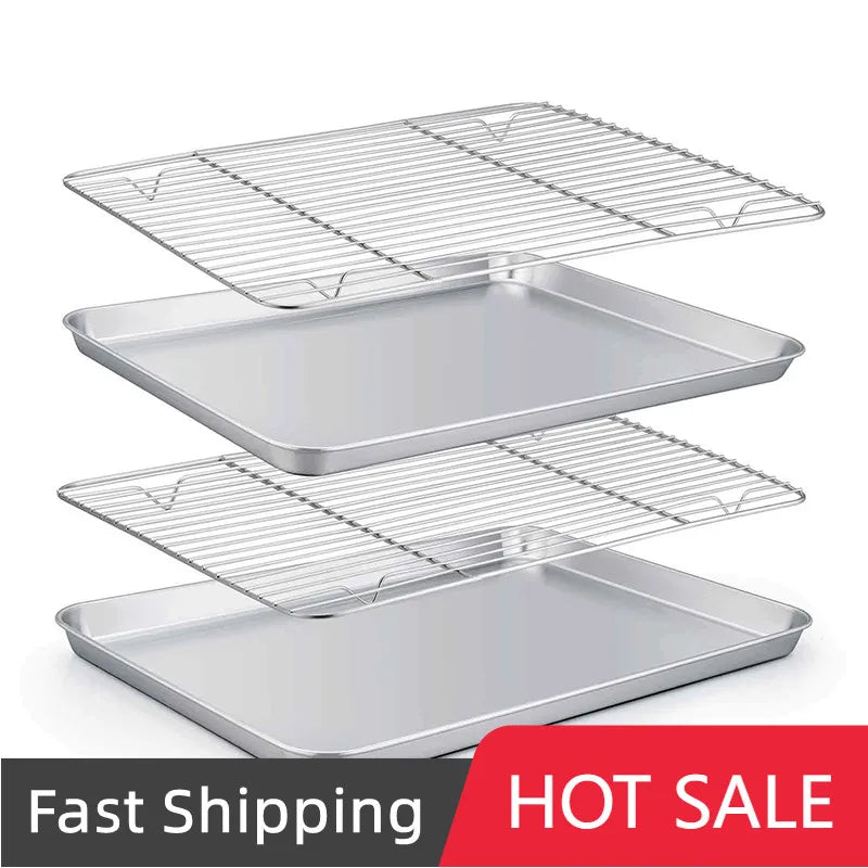 304 Stainless Steel Food Tray Cooling Rack Bbq