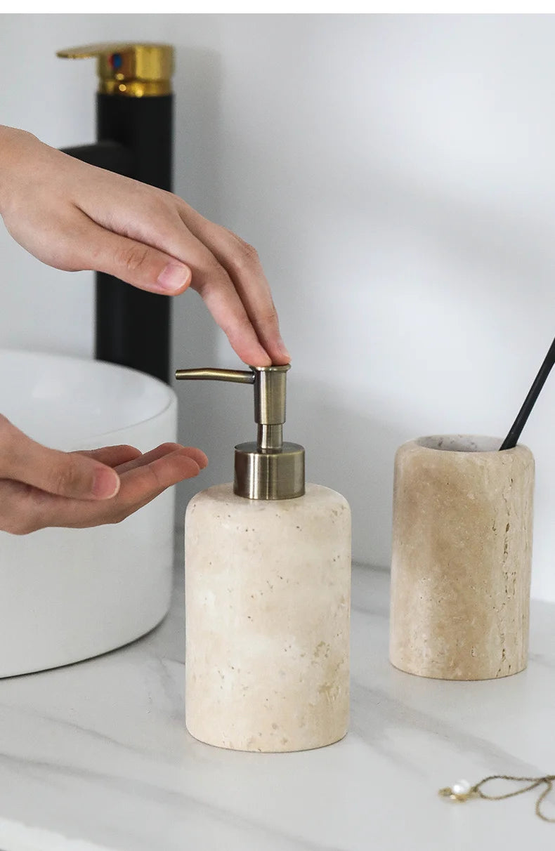 Ahunderjiaz-Wabi Sabi Style Soap Dispensers Bathroom Wash