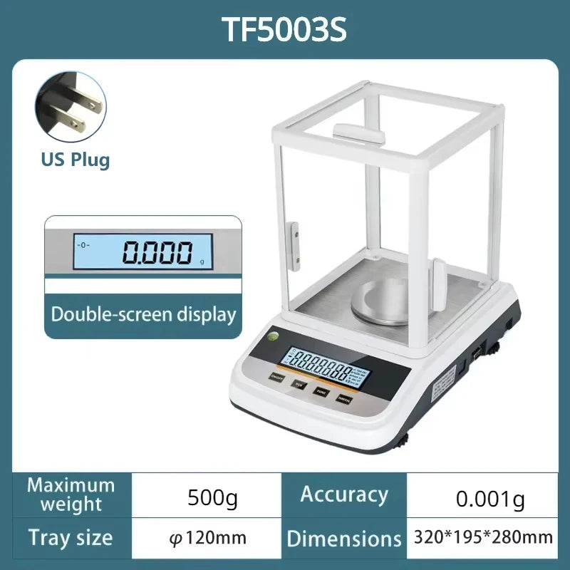 001g 500g Analytical Lab Balance Digital Scale Precision