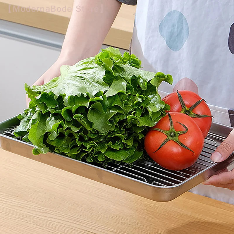 Stainless Steel Baking Pan Tray Wire Rack Cake