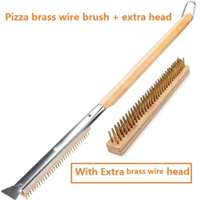 Pizza Oven & Stone Brush Scraper 21in Clean
