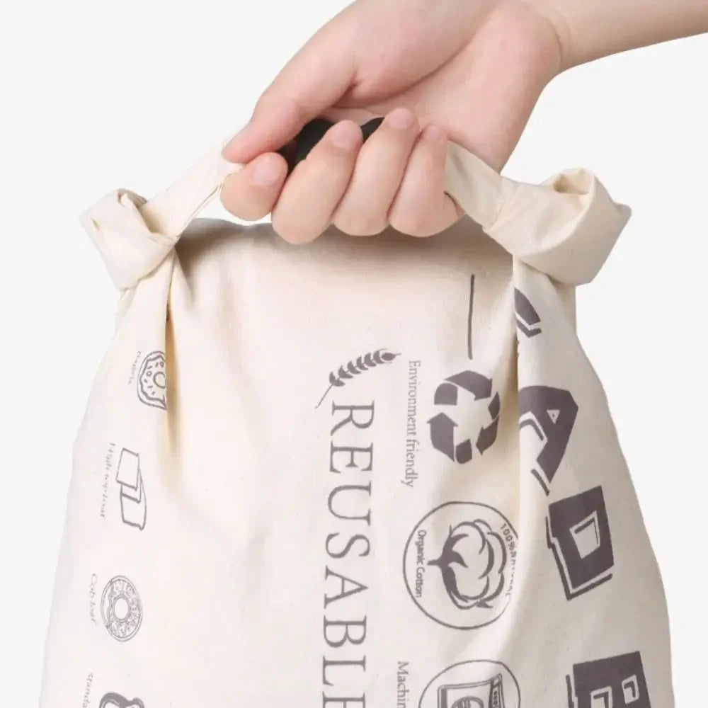 Food Grade Reusable Bread Bag Made Of Cotton