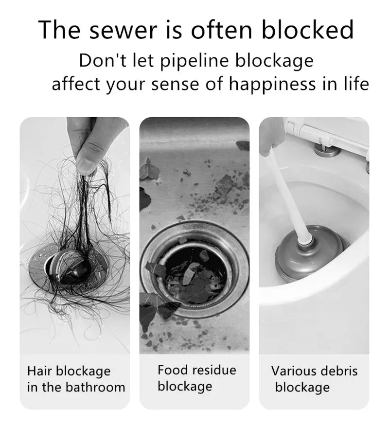 Pipe Dredging Brush Bathroom Hair Sewer Sink Cleaning