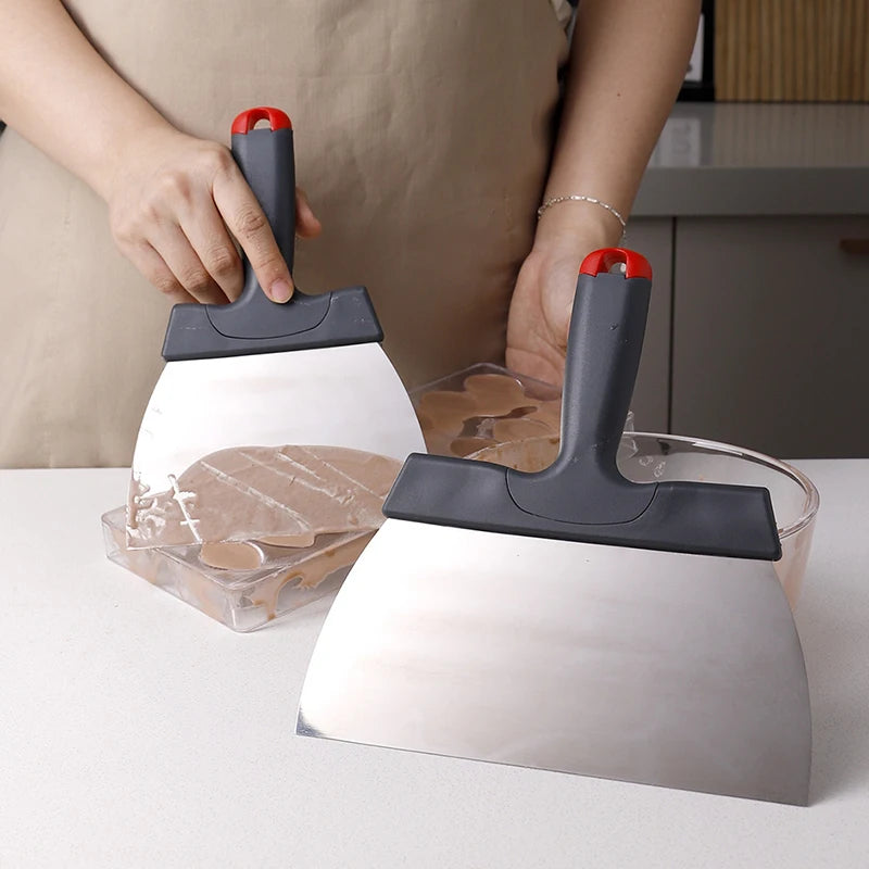 Coating Spatula Chocolate Scraper Stainless Steel Dough Scraper