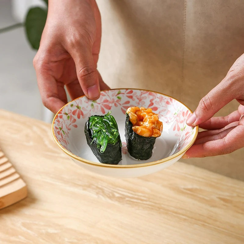 Japanese Style Ceramic Dessert Sauce Dish Plate Creative