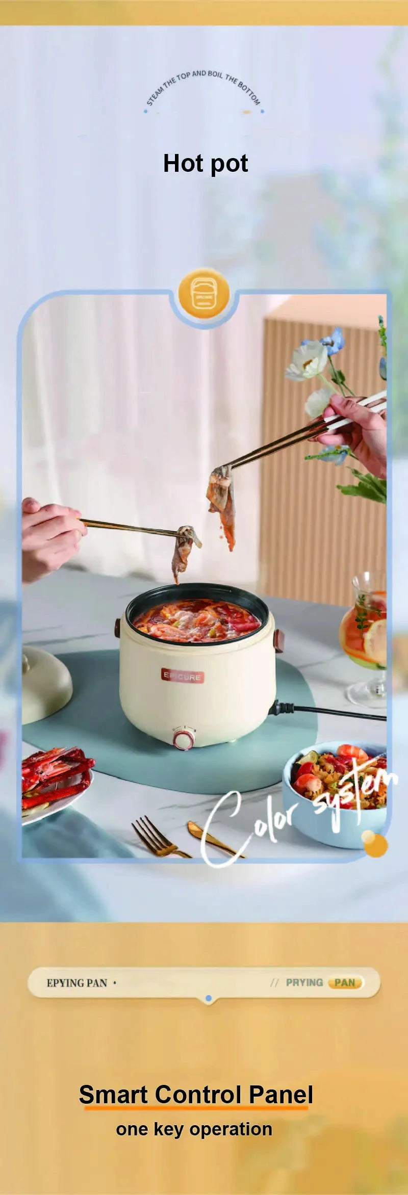 7l Smart Low-Sugar Rice Cooker Rice Soup Separation