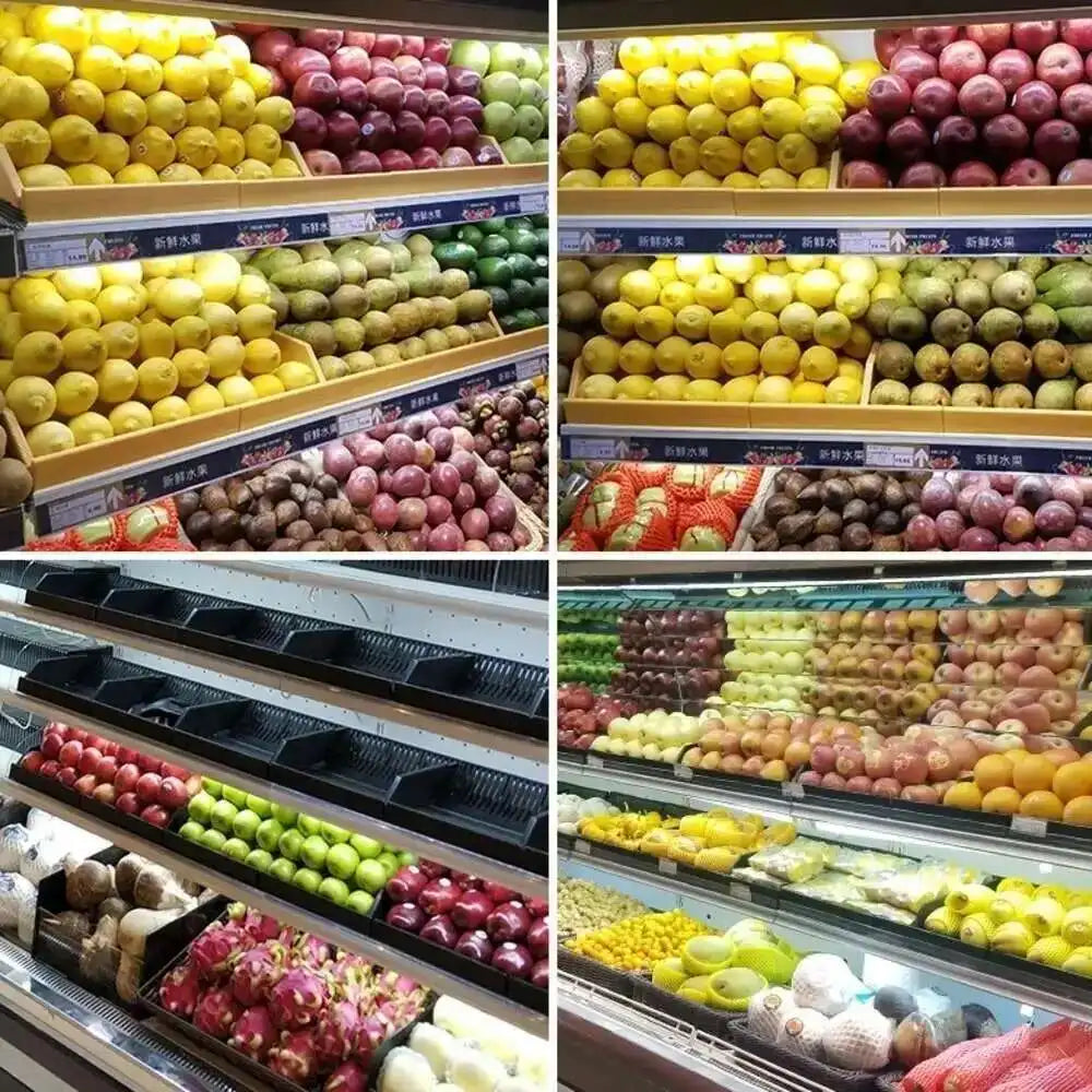 Bulk Bin Refrigerator Produce Riser Supermarket Freezer Fruit