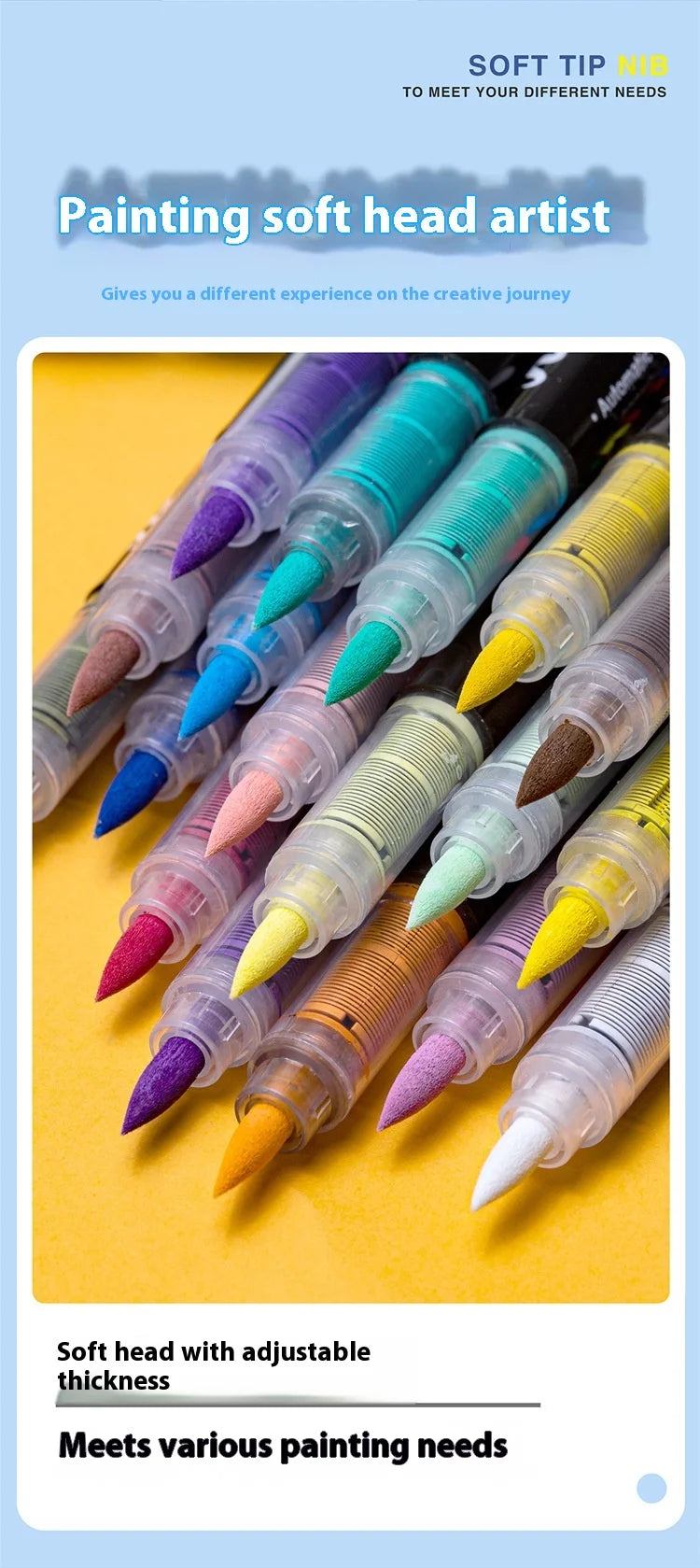 12-240 Colors Acrylic Paint Pens Pencil Brush Markers