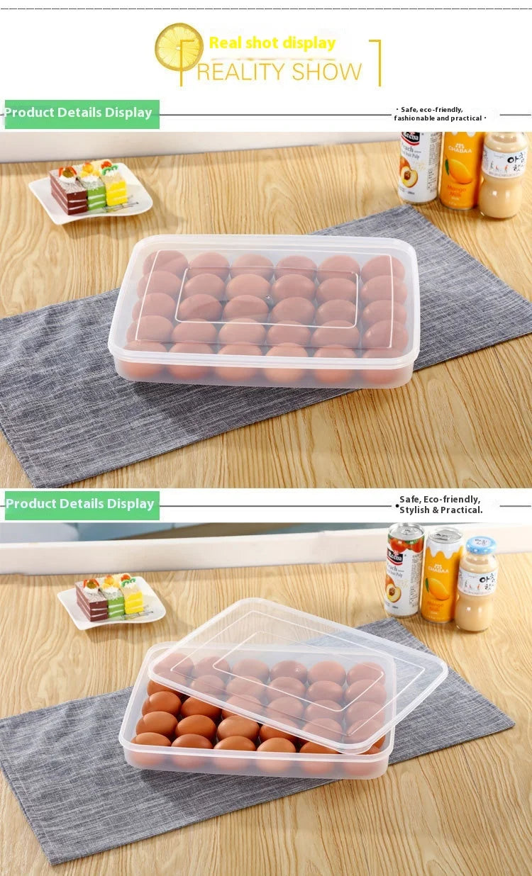 1pcs Simple Egg Box 30-Grid Refrigerator Storage Box