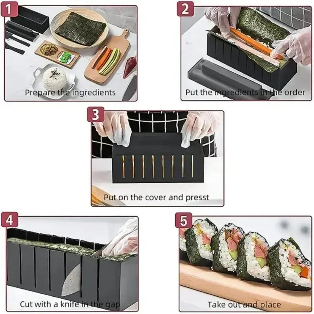 3pcs/Set Japanese Sushi Maker Shapes Sushi Making Kit