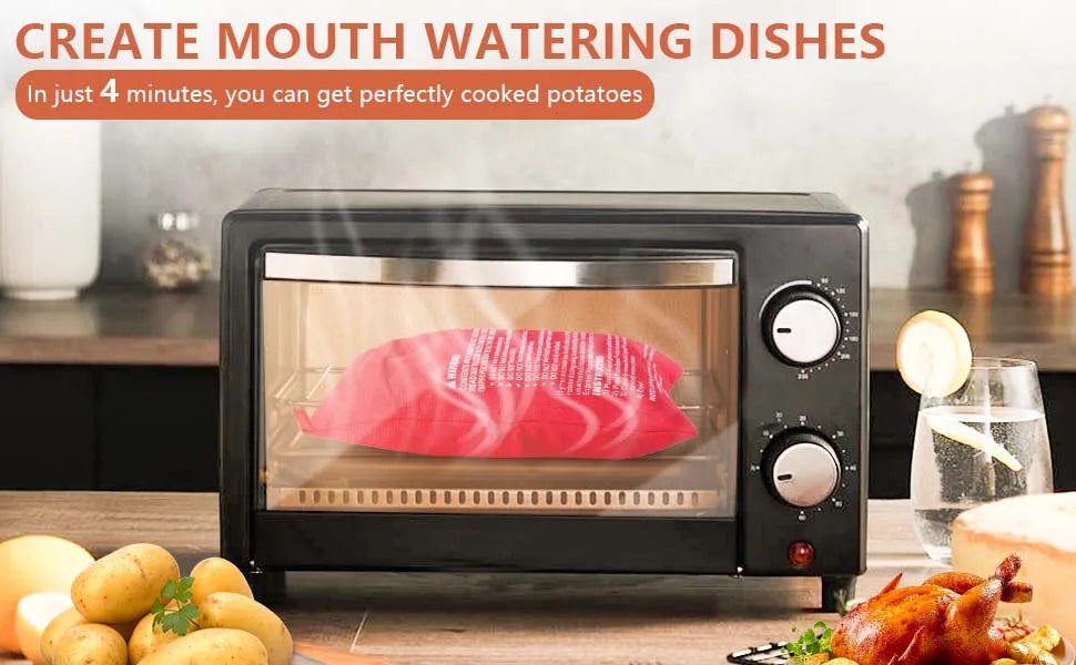 1/2pcs Microwave Oven Potato Cooker Bag Baked Potato