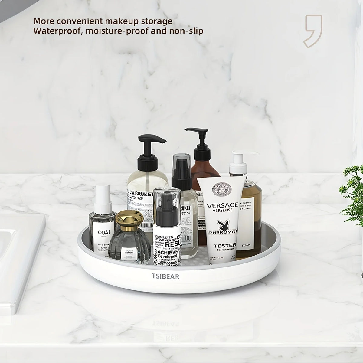 1pc Multi-Functional 360 Rotating Organizer - Durable Plastic