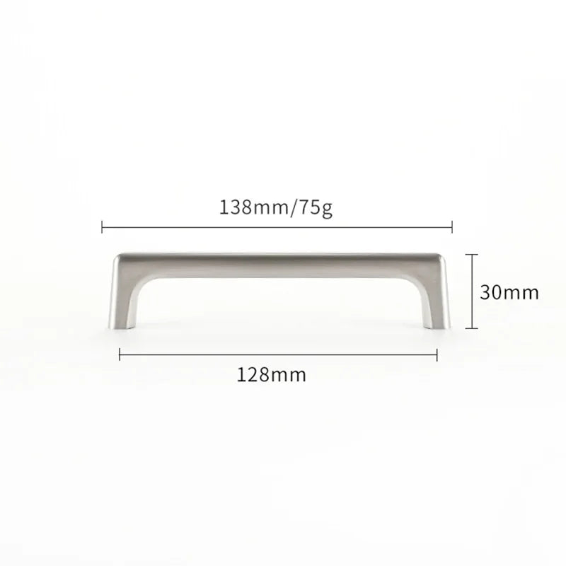 Silver Cabinet Storage Handles 96-320mm Dressers Cupboard Closet