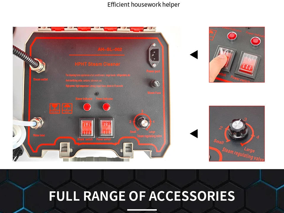 1500w High Pressure Steam Cleaning Machine Cleaner High