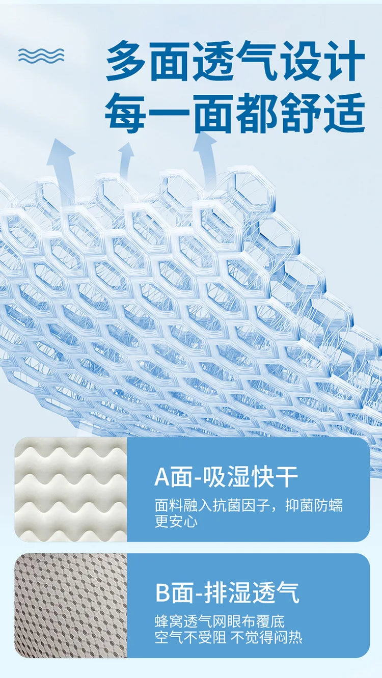 Latex Memory Foam Mattress Soft Pad Bed Bedroom