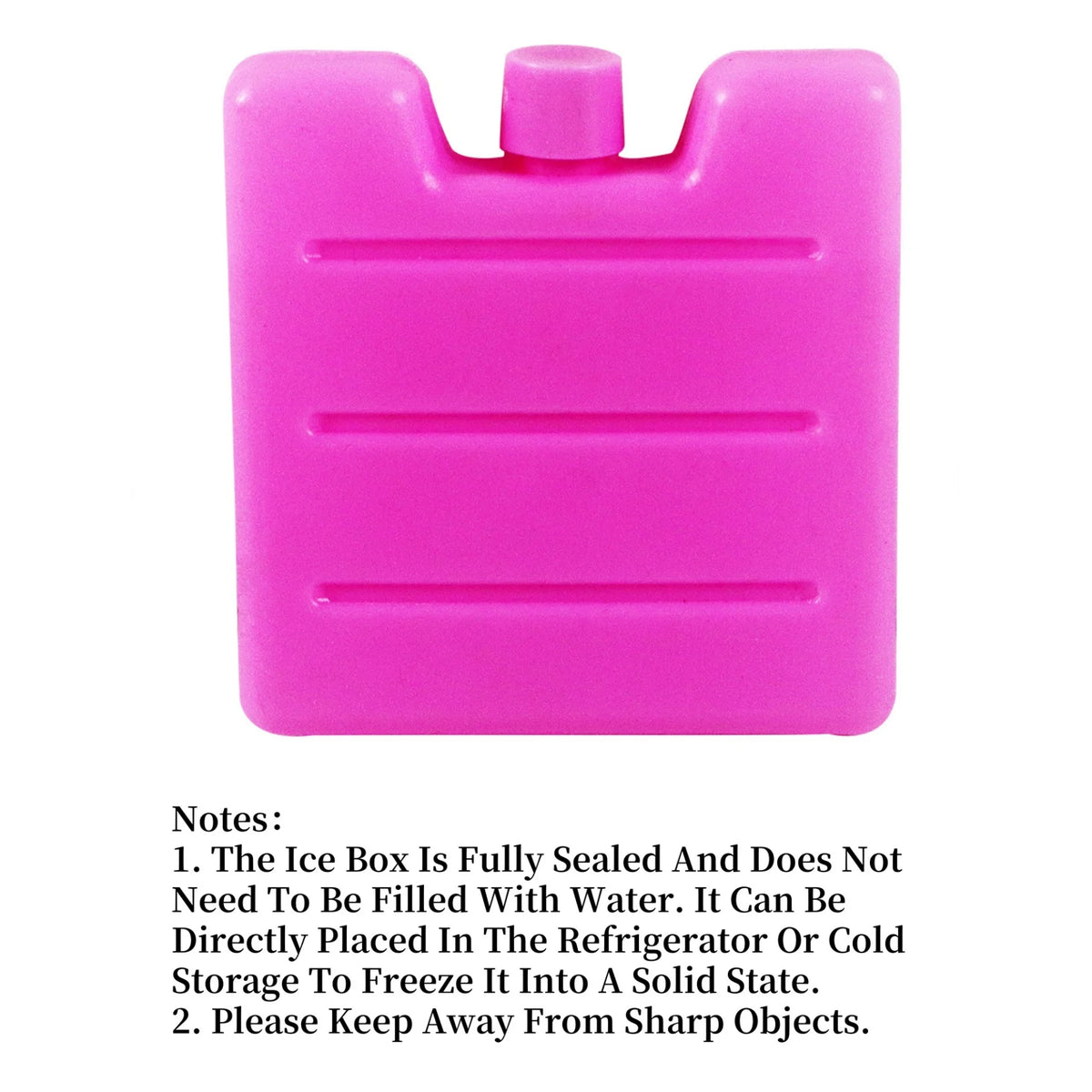 1/8pc Reusable Gel Ice Blocks Cooler Bag Stackable