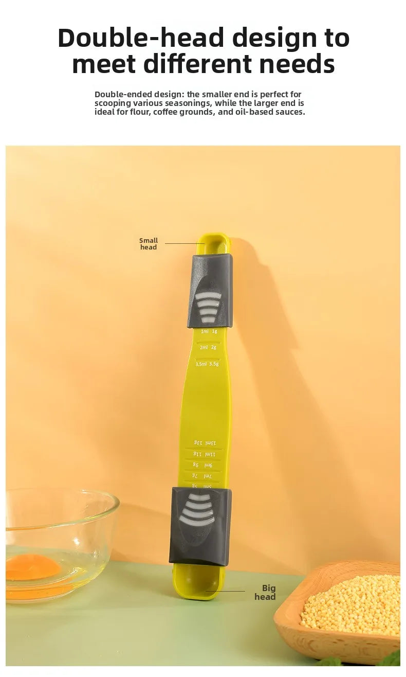Adjustable Measuring Spoon Scale Gram-Controlled Salt Milk Powder