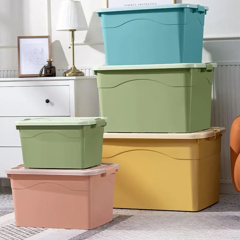 Extra Large Plastic Storage Box Heavy-Duty Reinforced Moving