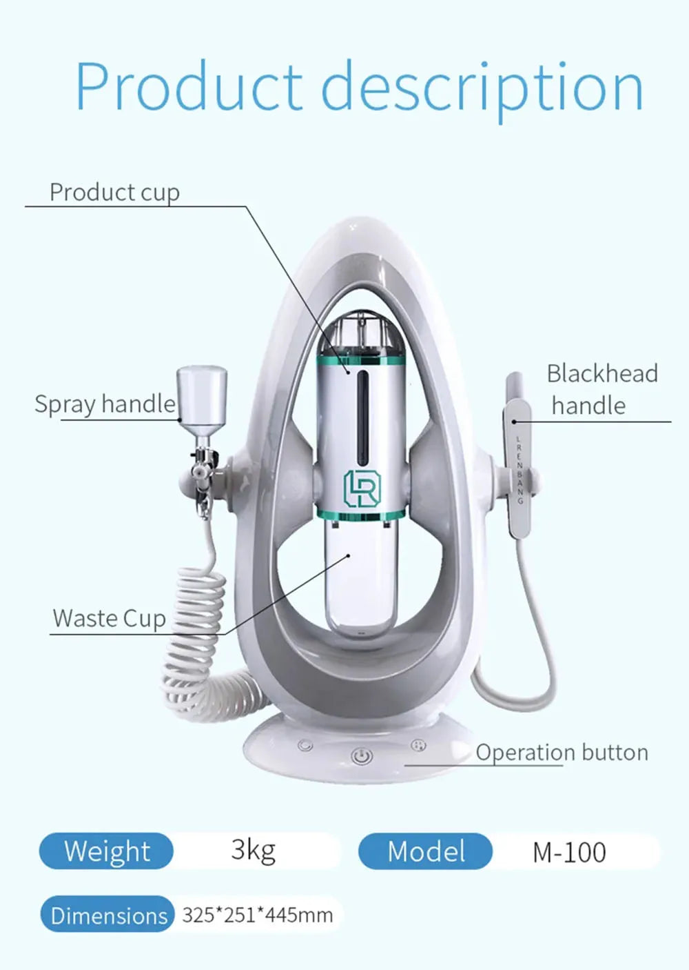 Newest Peeling Beauty Device Hydra Dermabrasion Aqua Facial