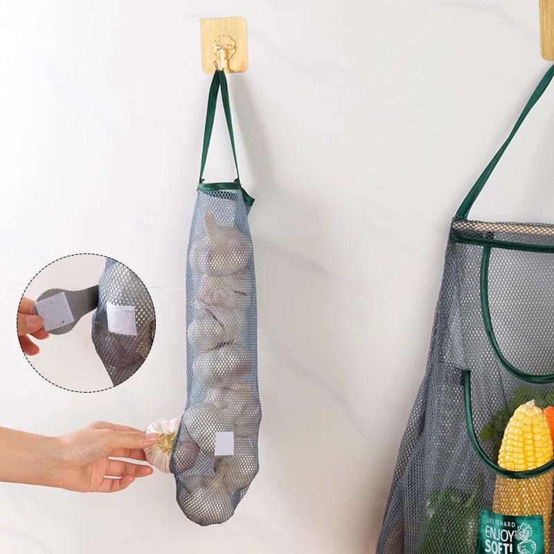 Reusable Storage Bags Hanging Mesh Bag Fruit Vegetable