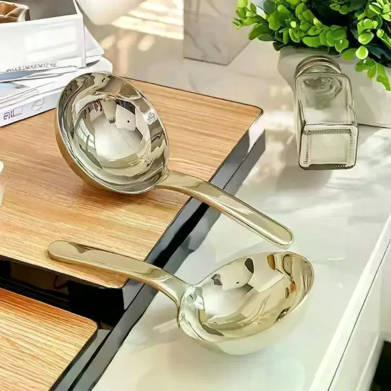 201 Stainless Steel Deepen Tablespoons Soup Ladle Short