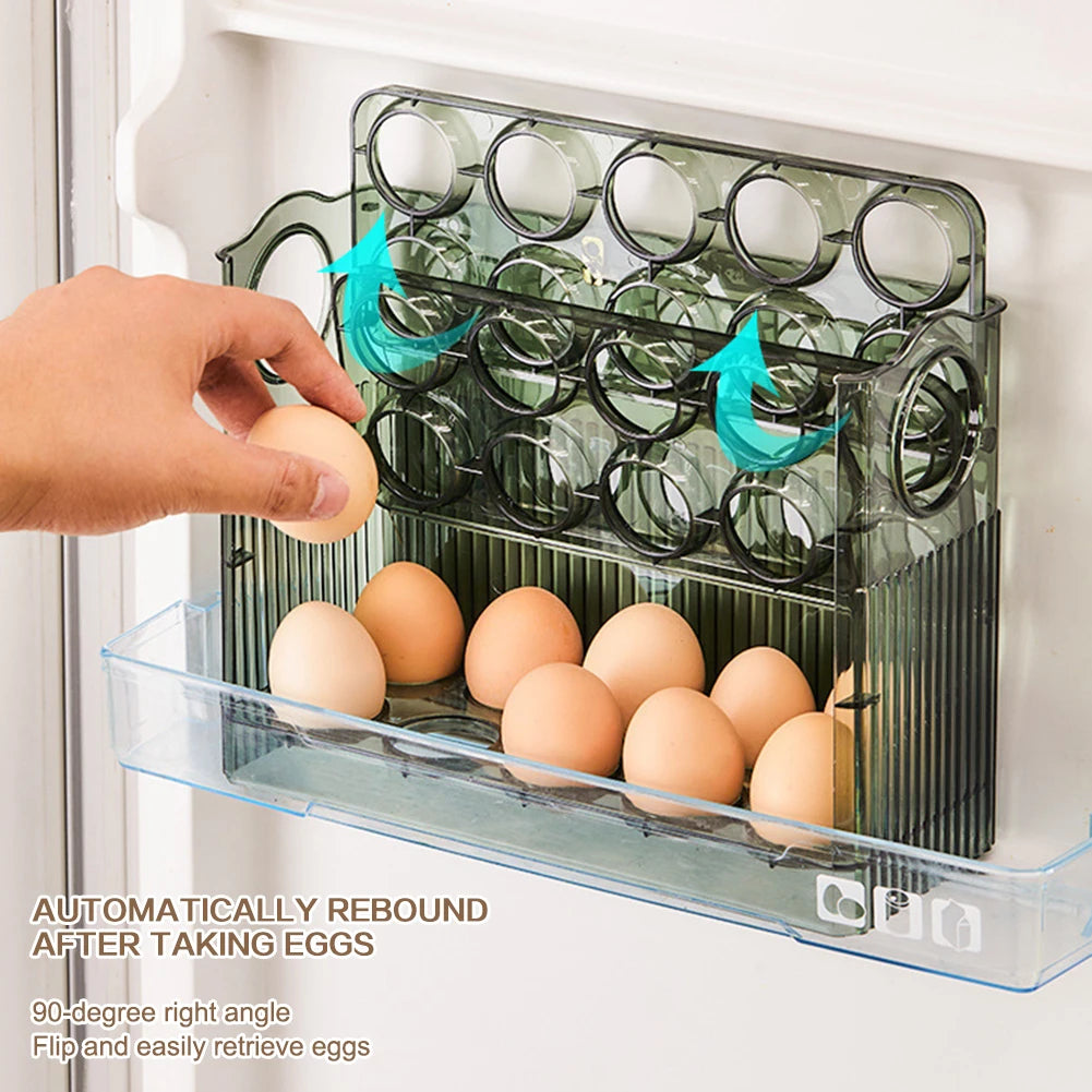 Egg Holder Large Capacity Egg Fridge Storage Box