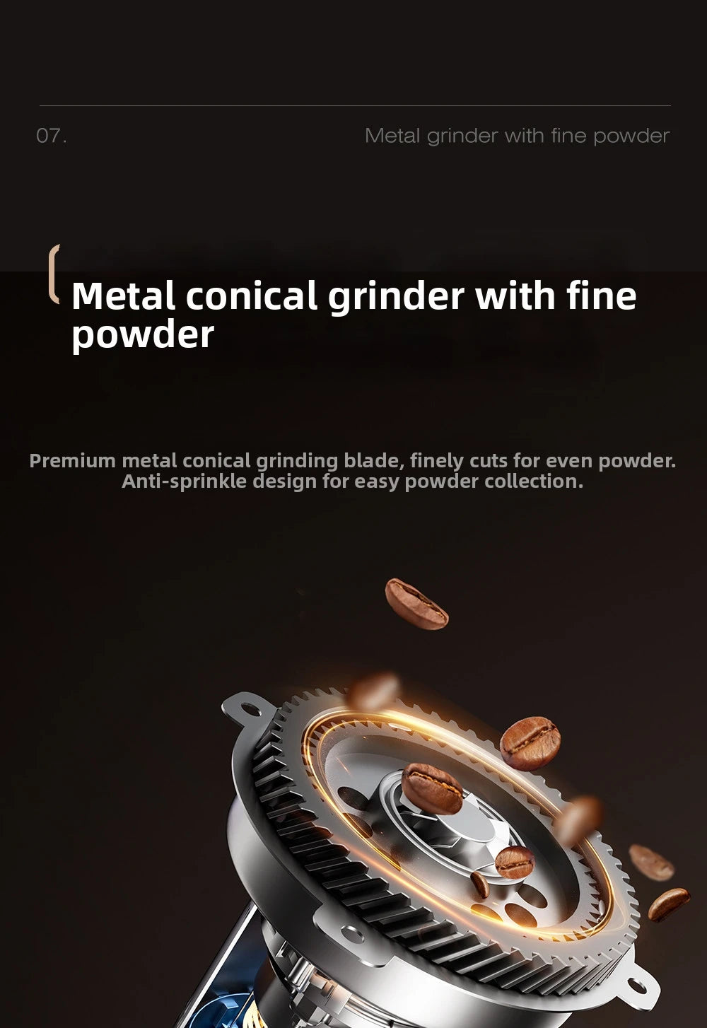 2-In-1 Cold & Coffee Maker Built-In Grinder &