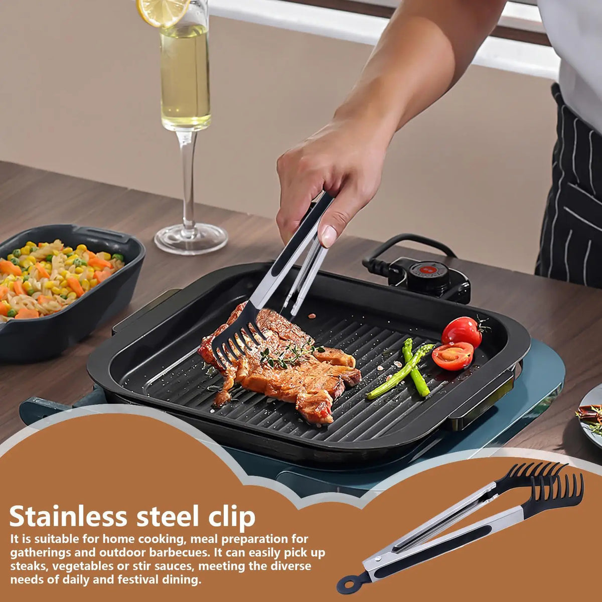 Tongs Silicone Food Tongs Non Stick Cooking Serving