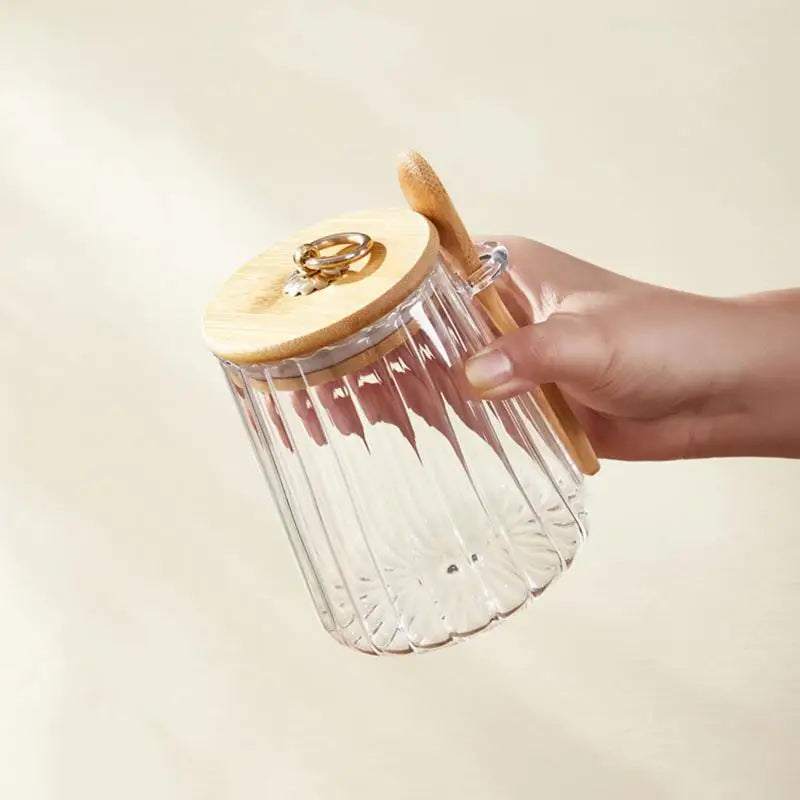 Airtight Food Containers Storage Pots Glass Jar Lid
