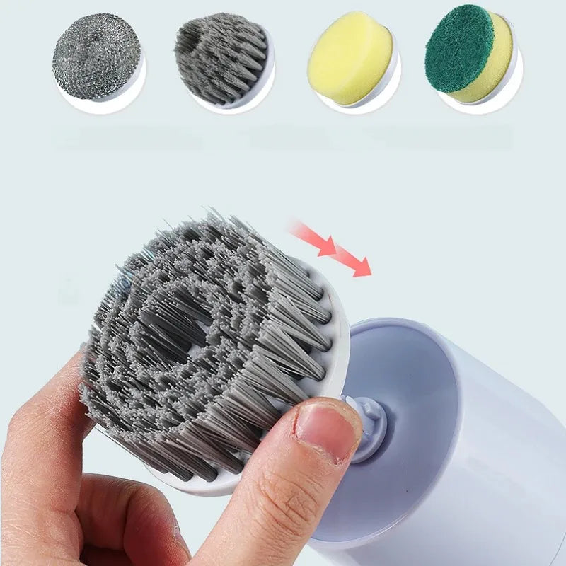 Electric Cleaning Brush Usb Rechargeable Scrubber Bathroom