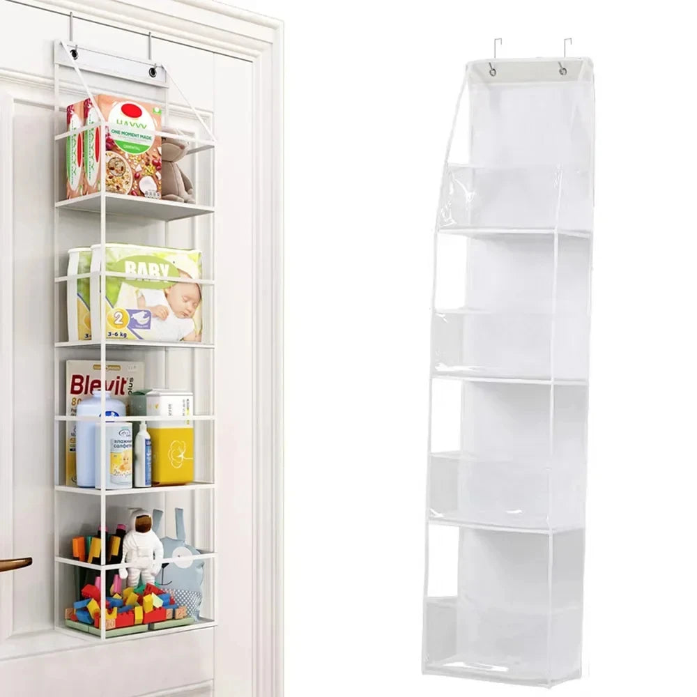 Over Door Hanging Pantry Organizer Hanging Storage Clear