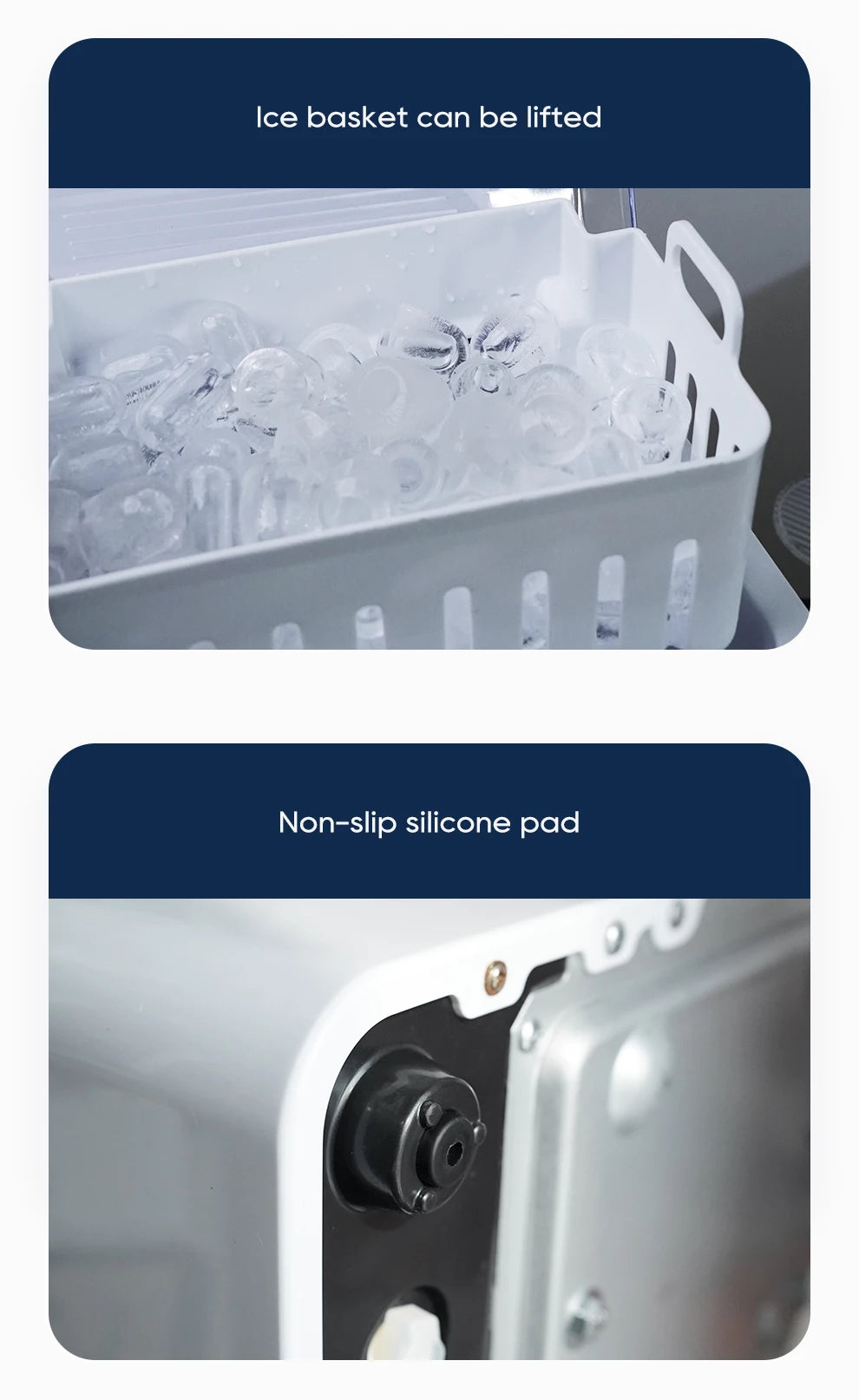 Hibrew Ice Maker Machine Automatic Ice Maker Self-Cleaning