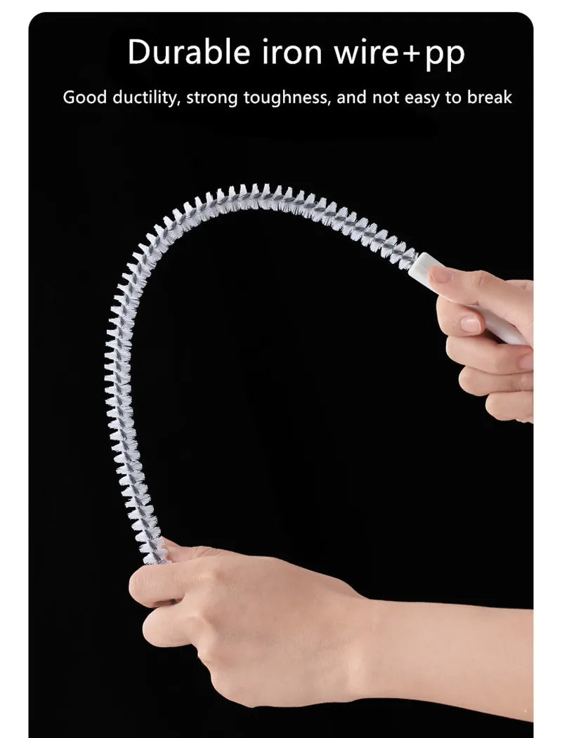 Pipe Dredging Brush Bathroom Hair Sewer Sink Cleaning