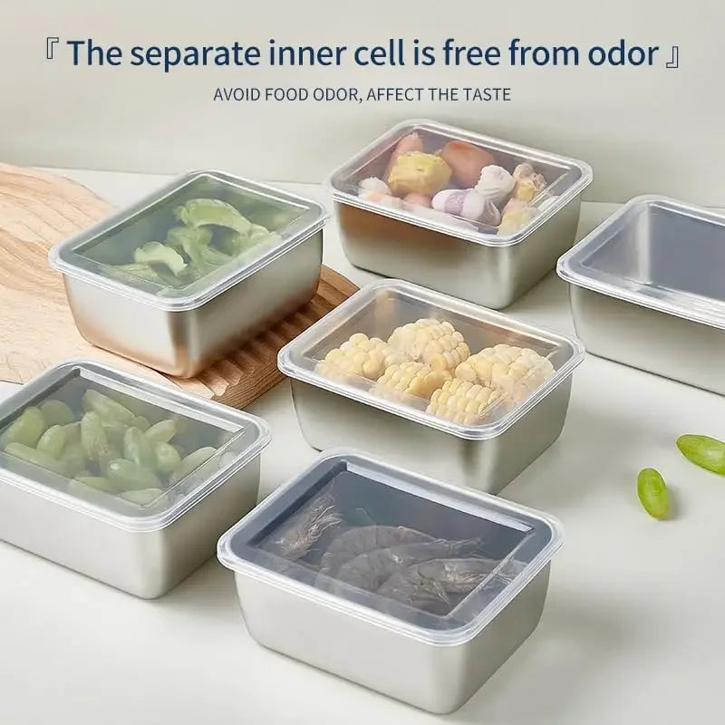 Stainless Steel Food Storage Container Lid - Airtight