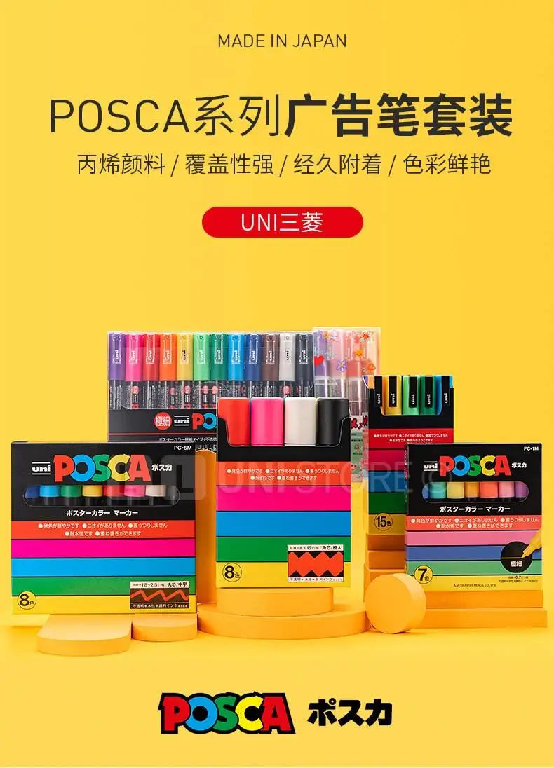 Uni Posca Full Marker Pen Storage Bag Pc-1m