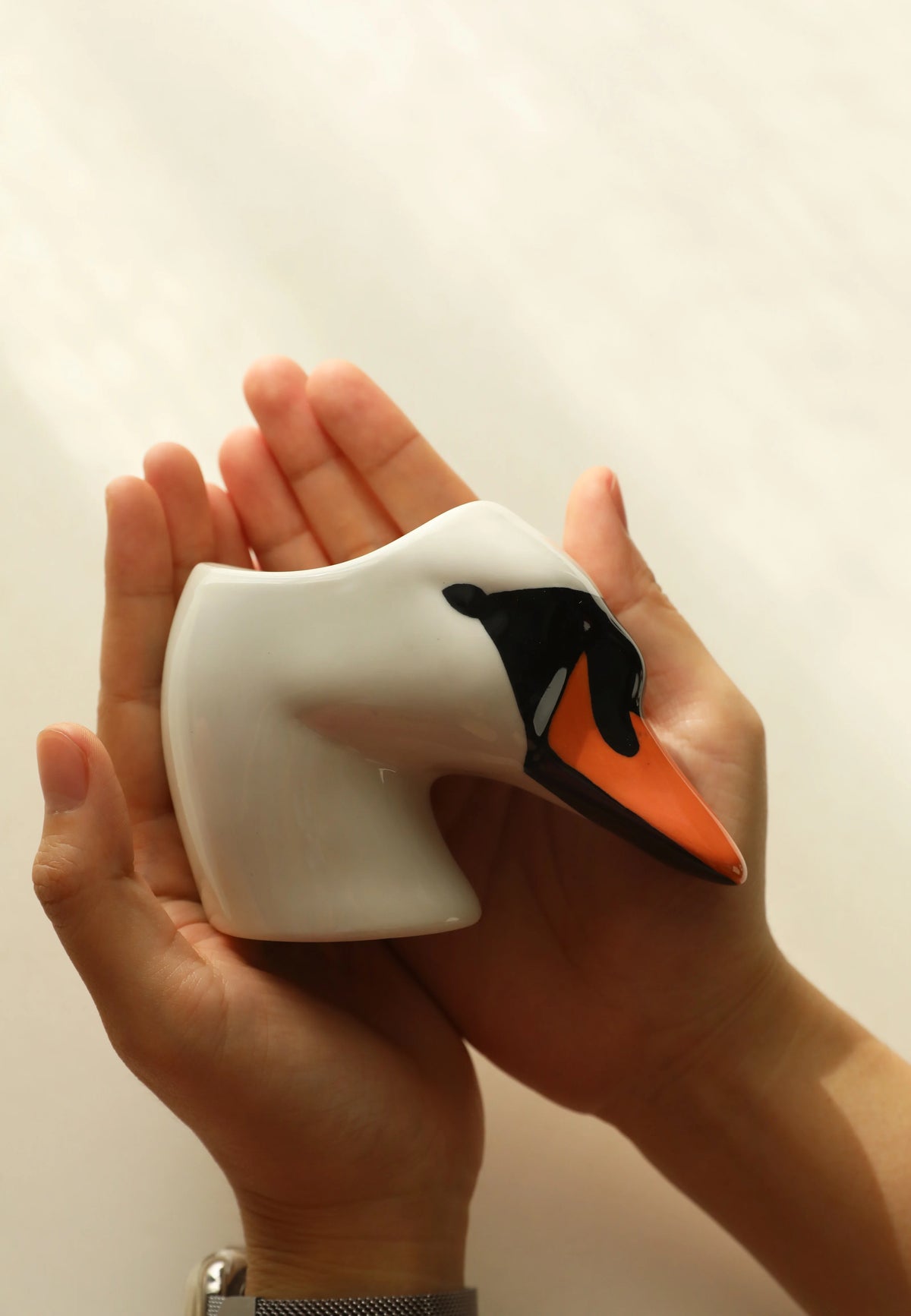 Ceramic Duck Swan Shape Egg Holder Storage Cup