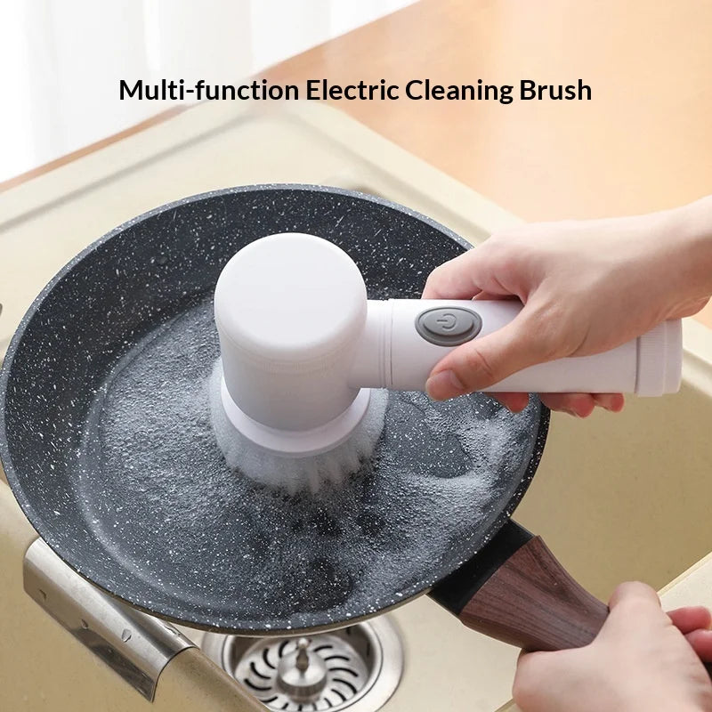 Electric Scrubber Brush Multi Use Bathroom Toilet Corner
