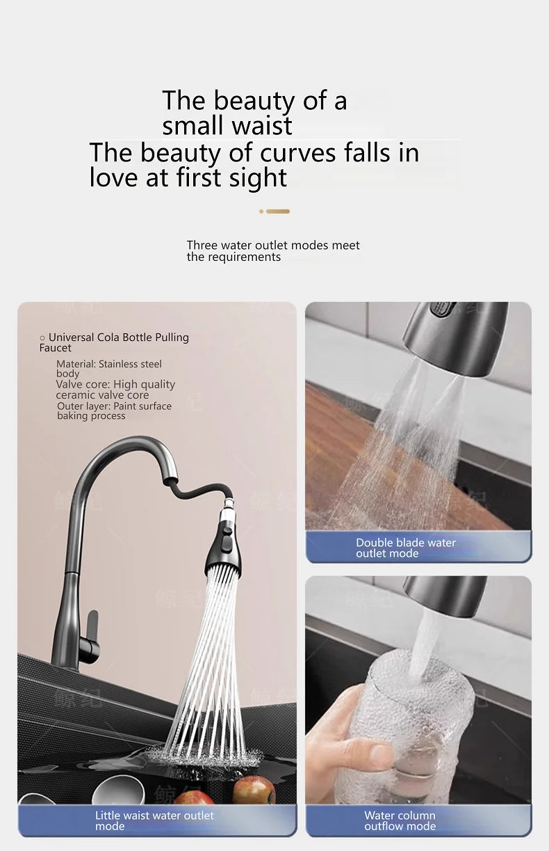 Stainless Steel Sink Gray Large Slot Wash Vegetables