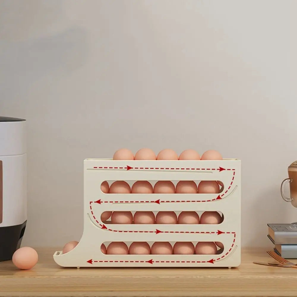 Practical Refrigerator Egg Storage Box 30 Grids Plastic