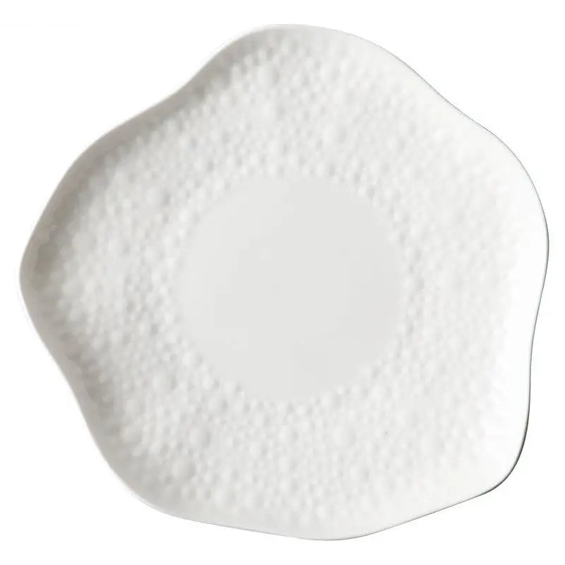 Ceramic Cooking Dishes Pasta Steak Plates Irregular Shape