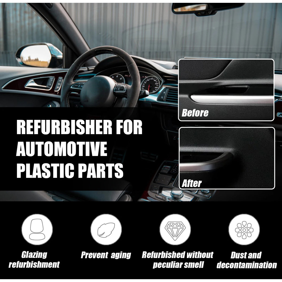 Car Plastic Restorer Back To Black Gloss Plastic