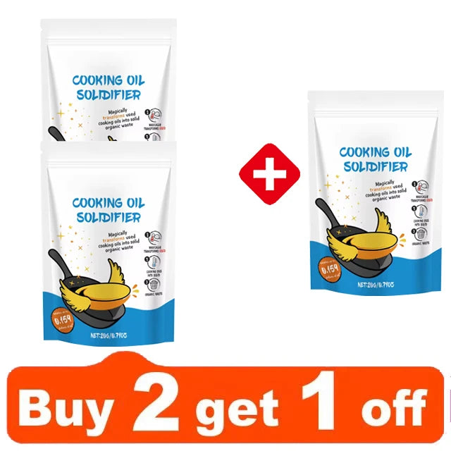 Natural Cooking Oil Solidifier Powder Grease & Fry