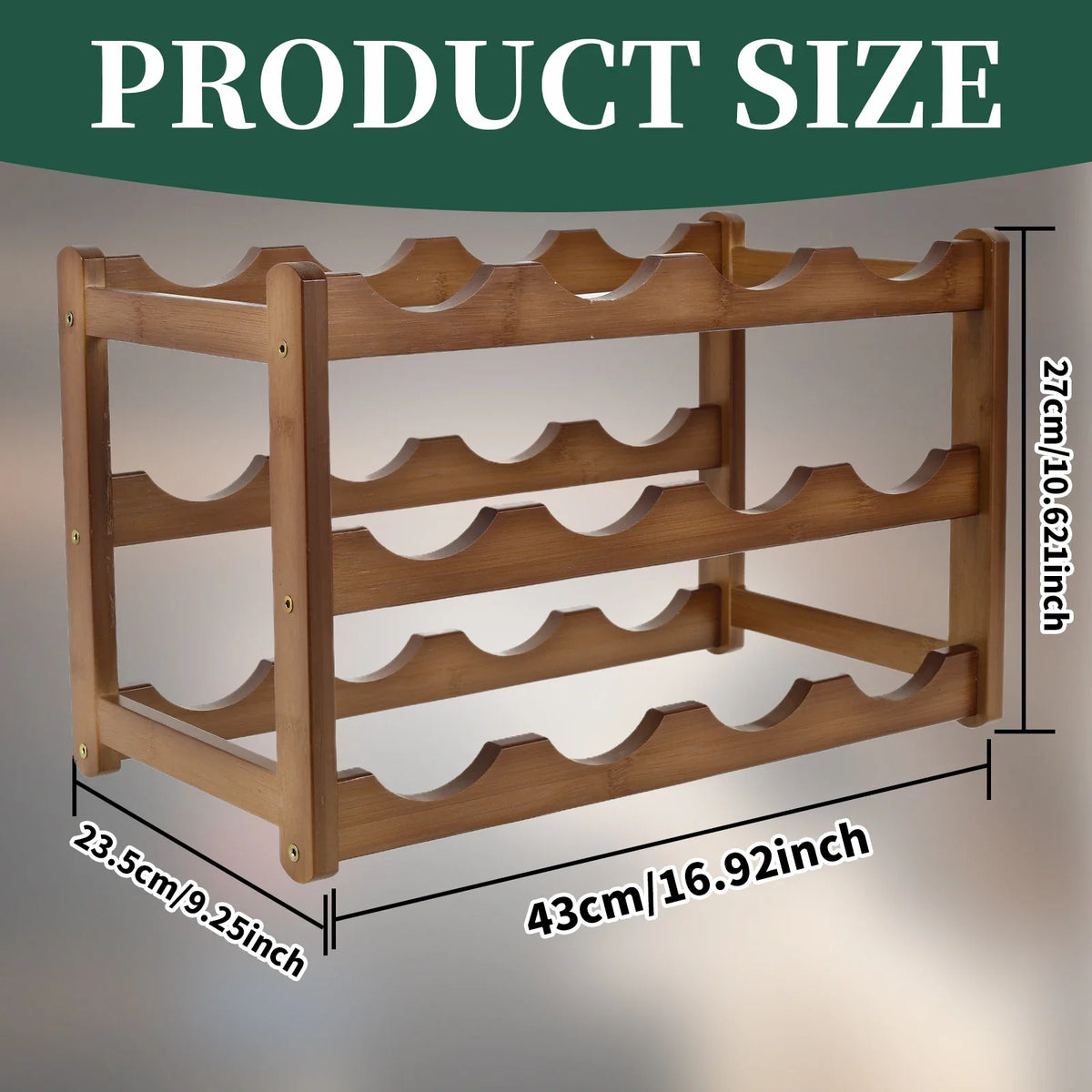 Wine Rack Wooden Winebottle Display Cabinet Holders Shelf