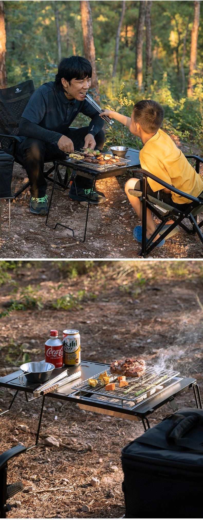 Campingmoon Ug-1 Igt Carbon Grill Camping Table Expansion
