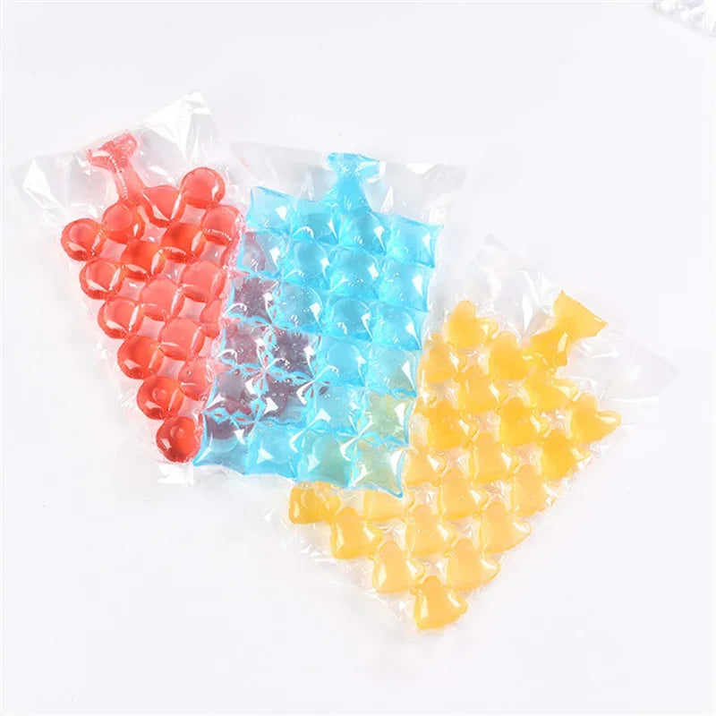 10pcs Disposable Heart Round Shaped Ice Cube Bags