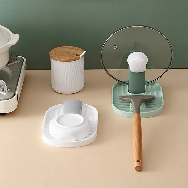 1pc Lid Holder Pot Lid Stand Organizer Adjustable