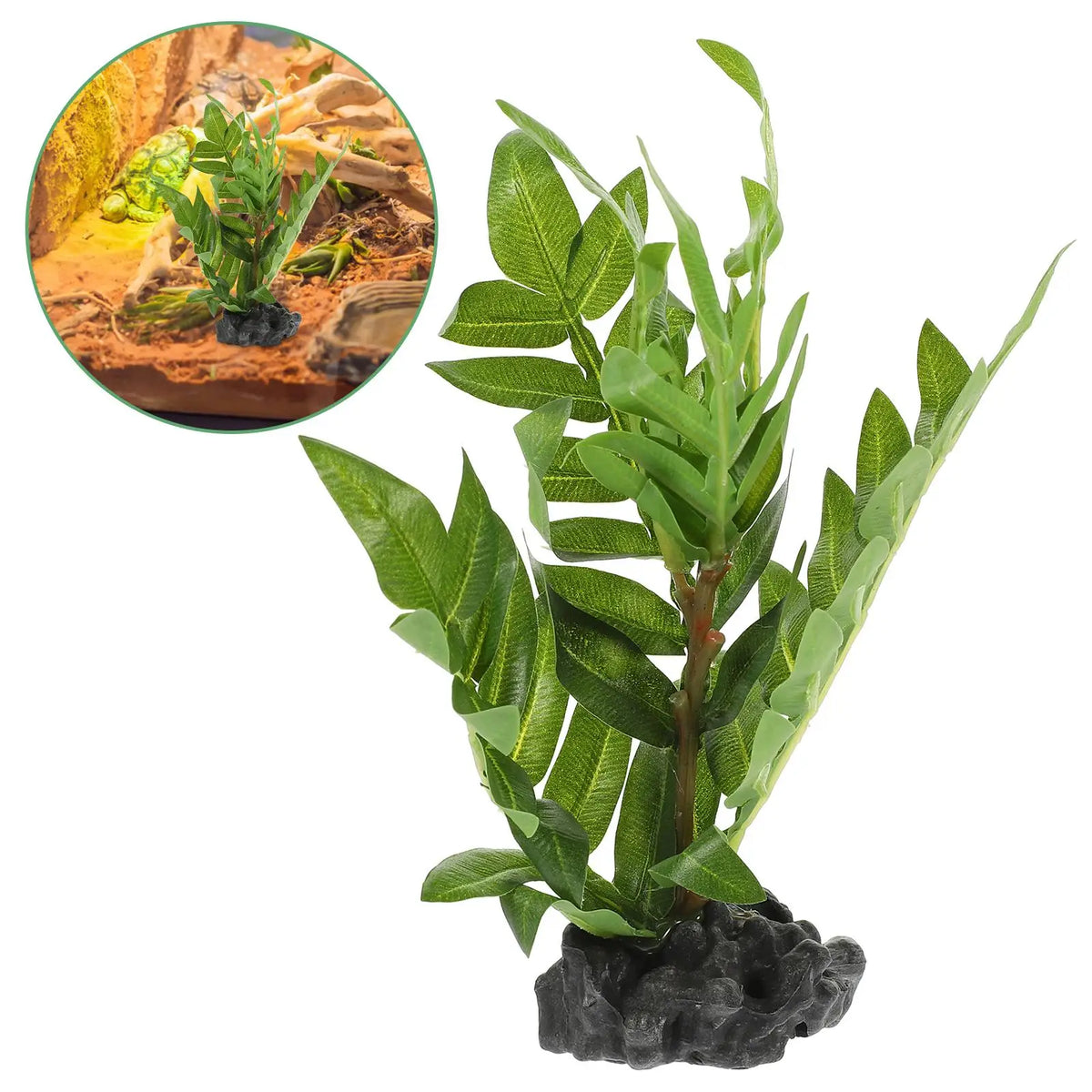 Artificial Reptile Plants Plastic Resin Plants Amphibians Lizard