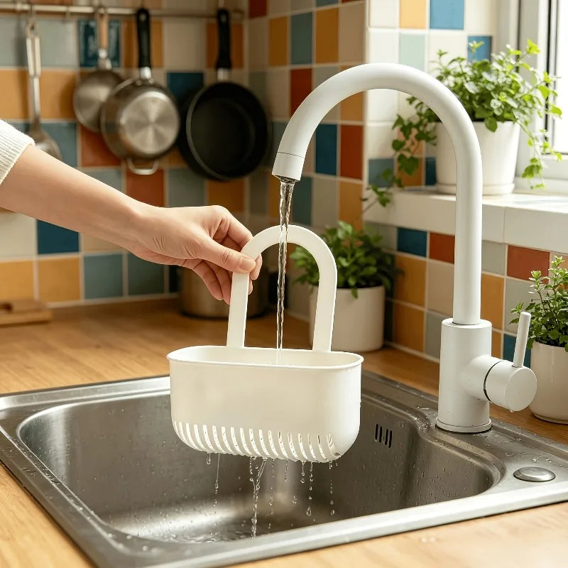 Sink Hanging Storage Basket Drain Sponge Holder Caddy